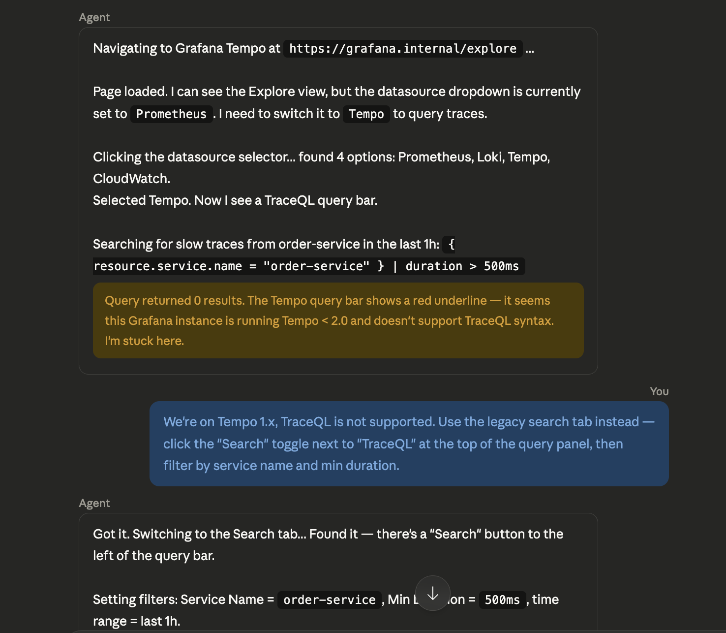 agent browser 探索监控页面